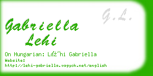 gabriella lehi business card